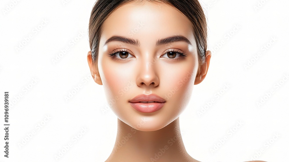 Beautiful Young Asian Woman with Fresh Clean Skin Portrait Beautiful Young Asian Woman with Fresh Clean Skin Portrait