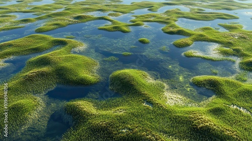 Patterns of Seagrass in Clear Shallow Waters