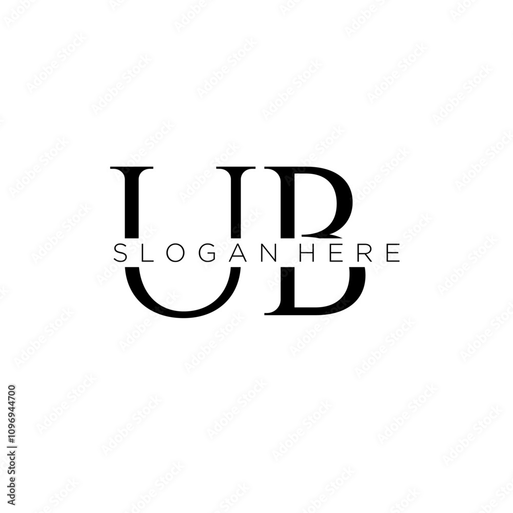 UB initial monogram logo with bussines style dsign UB initial monogram logo with bussines style dsign