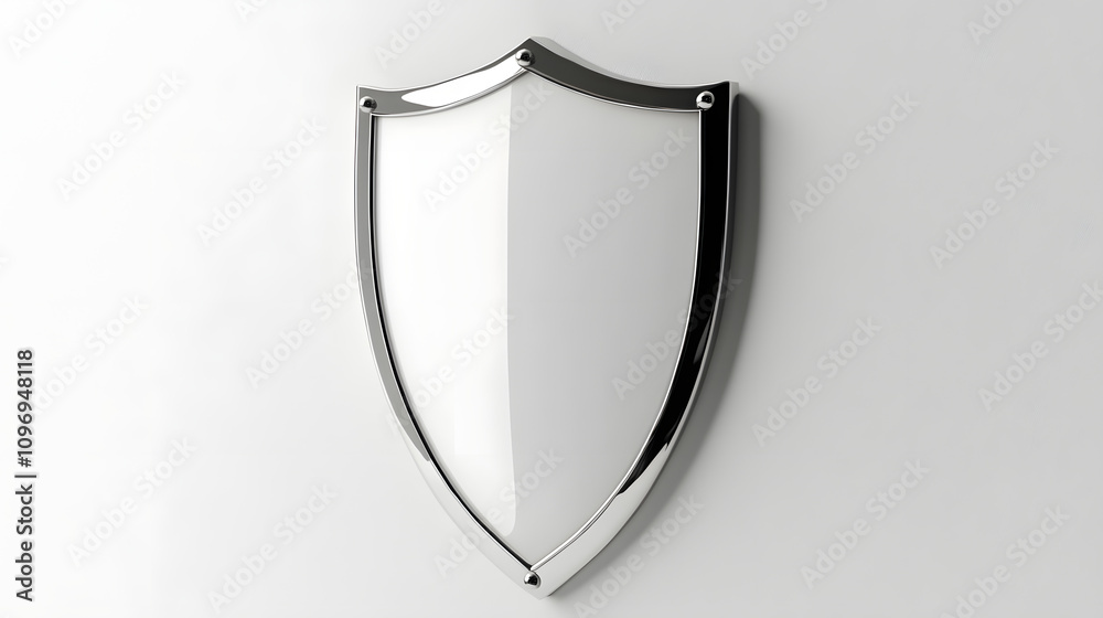 Cyber security safety shield in minimalistic style. 3d vector illustration. white background
Cyber security safety shield in minimalistic style. 3d vector illustration. white background