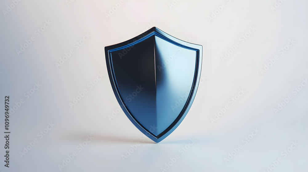 Cyber security safety shield in minimalistic style. 3d vector illustration. white background
Cyber security safety shield in minimalistic style. 3d vector illustration. white background