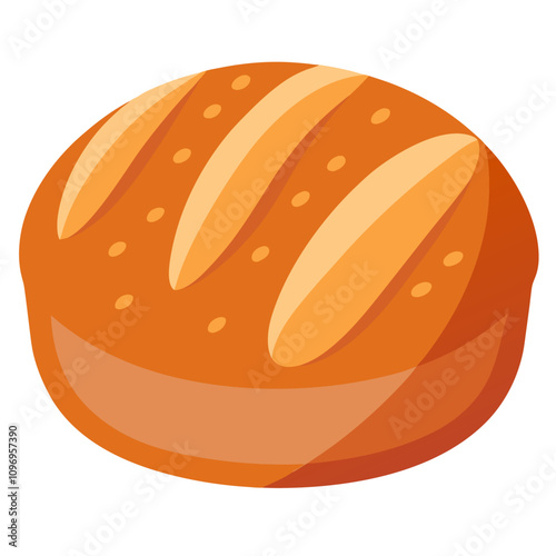 bread baked food clipart cartoon Illustration drawing