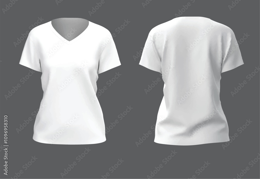 white t shirt template on black background white t shirt template on black background