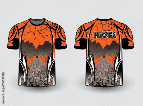 Sports gear template mockup is a perfect fit for all sports. The designs that go on casual wear, shirts, fashion apparel, and all kinds of team uniform