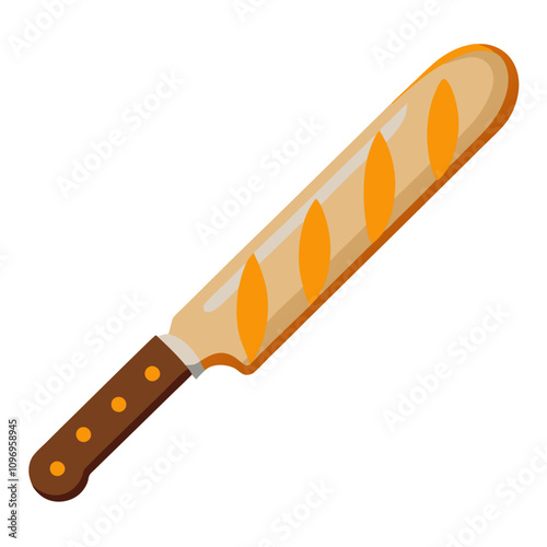 bread knife clipart cartoon Illustration drawing photo