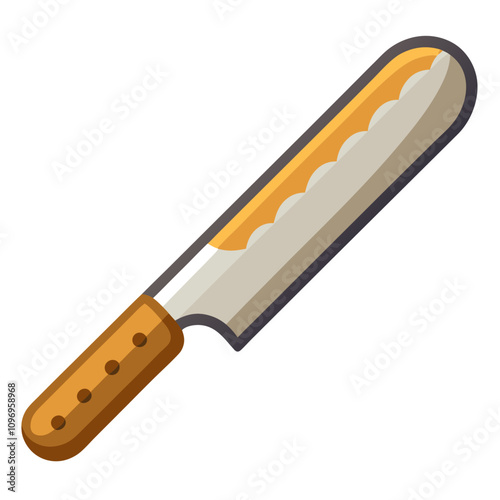 bread knife clipart cartoon Illustration drawing photo