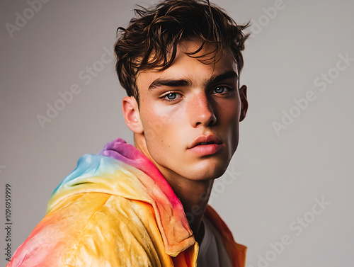 Wallpaper Mural Photorealistic portrait of LGBTQ+ LGBTQIA+ pride month celebration Torontodigital.ca