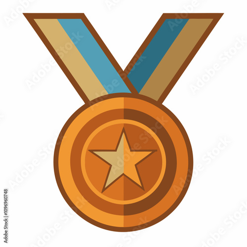 bronze medal clipart cartoon Illustration drawing photo