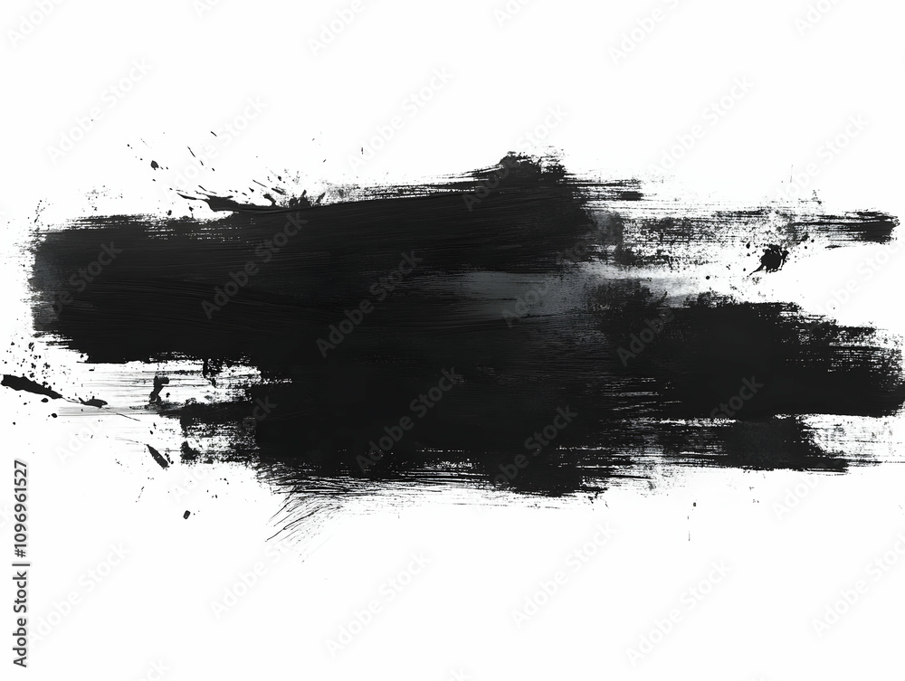 Black Ink Brushstroke Illustration Black Ink Brushstroke Illustration