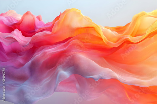 Abstract 3D Wave Illustration