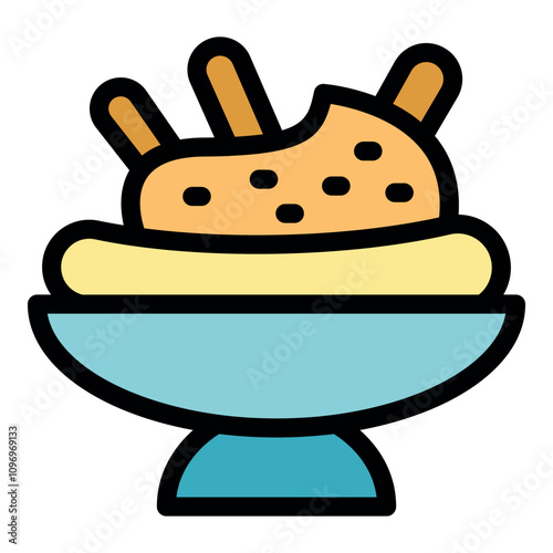 Creamy hummus topped with pita bread, served in a stylish bowl, representing a healthy and flavorful middle eastern or mediterranean appetizer