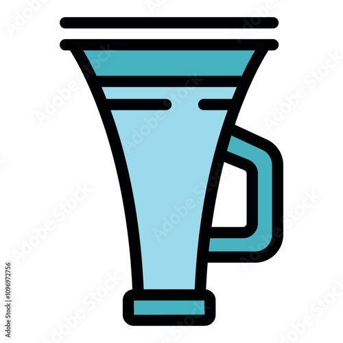 Marketing funnel icon representing sales process optimization strategy for attracting potential customers and converting them into paying clients