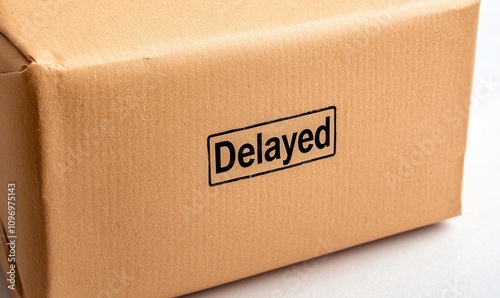 A cardboard box labeled 