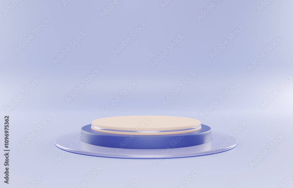 3D abstract studio room with pedestal podium. Minimal scene for demonstration of cosmetic products, Showcase, Promotion display. 3D abstract studio room with pedestal podium. Minimal scene for demonstration of cosmetic products, Showcase, Promotion display.