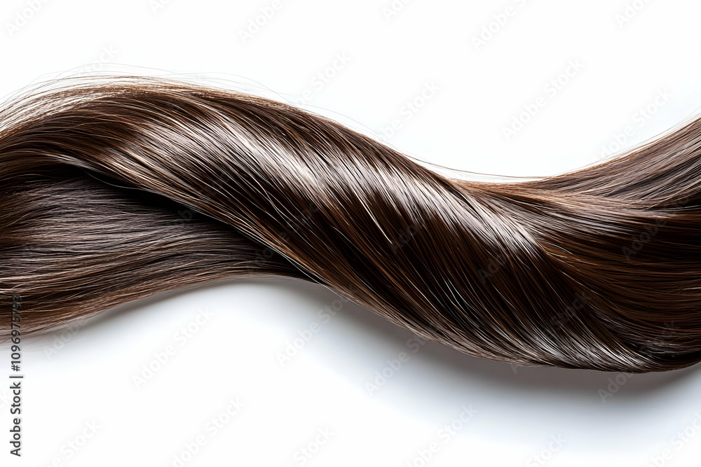 Fototapeta premium Shiny Brown Hair Illustration
