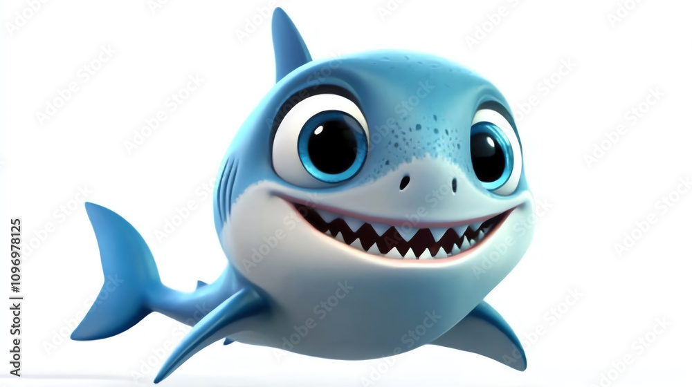 cute shark, AI generated cute shark, AI generated