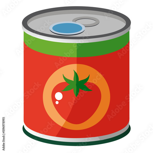 canned food tomato clipart cartoon Illustration drawing