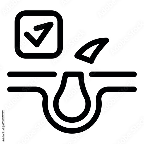 Septic system maintenance ensuring proper waste disposal with positive checkmark indicating successful cleaning