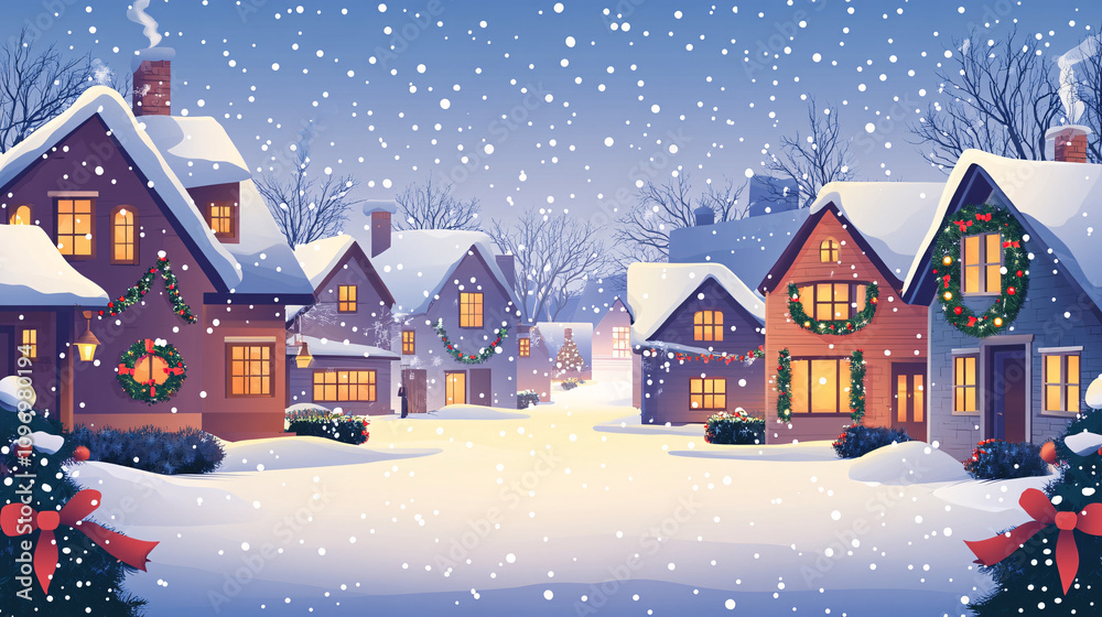 Fototapeta premium christmas landscape