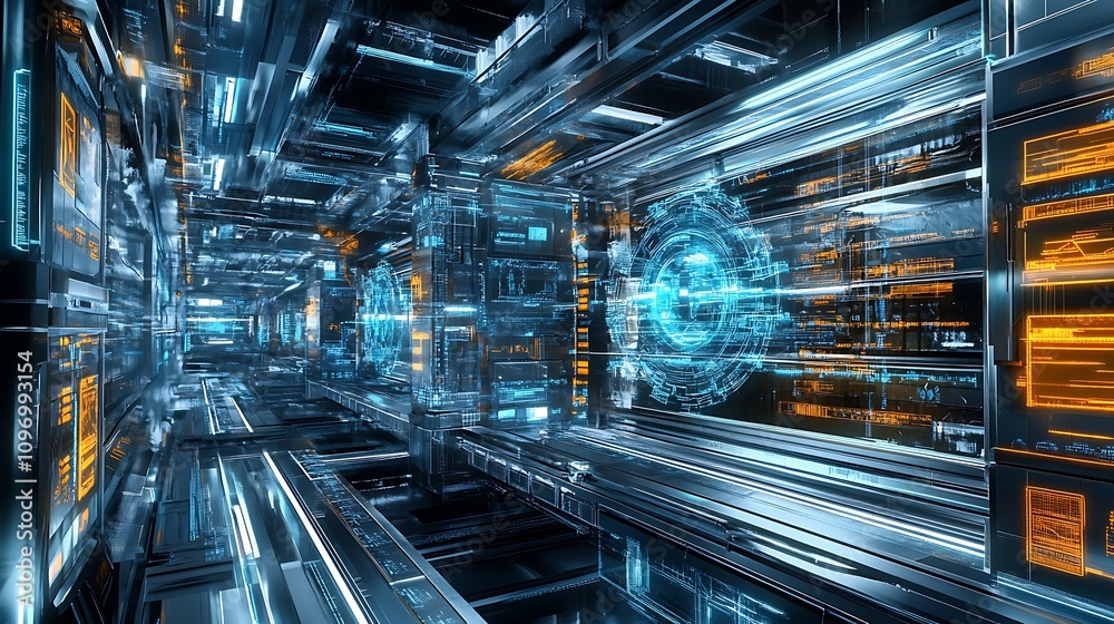 A futuristic physics lab with digital tools for studying the behavior of particles in high-energy accelerators A futuristic physics lab with digital tools for studying the behavior of particles in high-energy accelerators