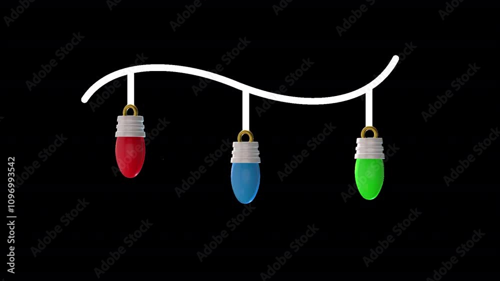 Illuminate your holiday-themed projects with the Christmas Lights Icon, a stunning 4-second loop animation featuring a string of colorful, glowing lights. Illuminate your holiday-themed projects with the Christmas Lights Icon, a stunning 4-second loop animation featuring a string of colorful, glowing lights.