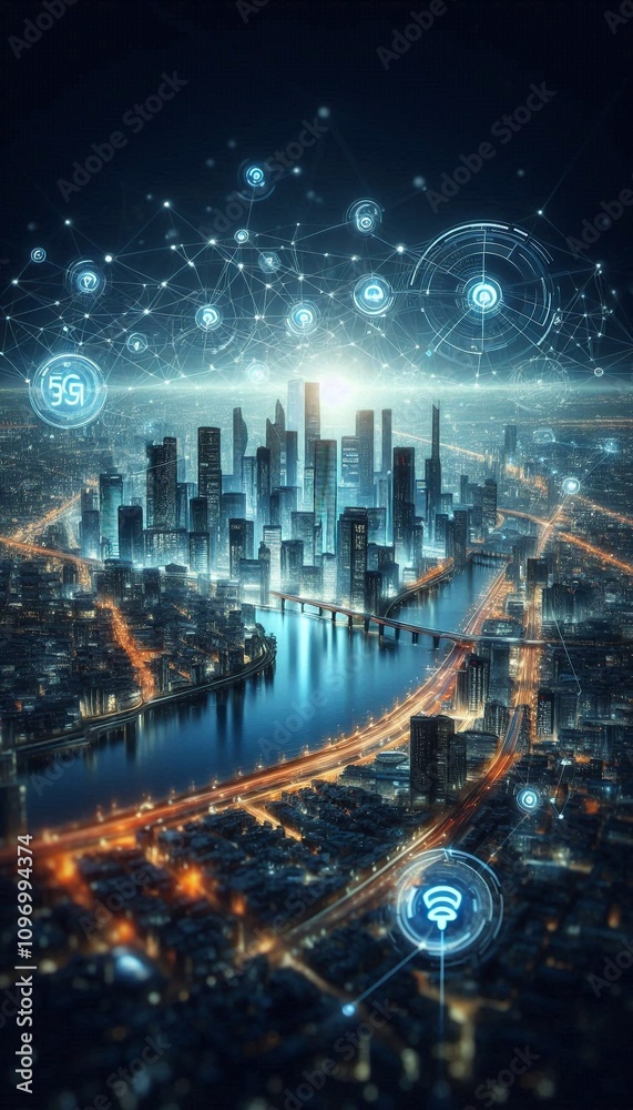 Fototapeta premium Digitale Zukunft