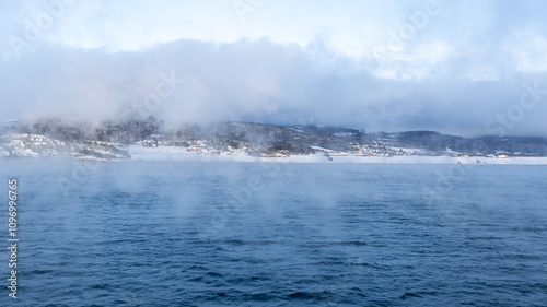 misty cold morning mist