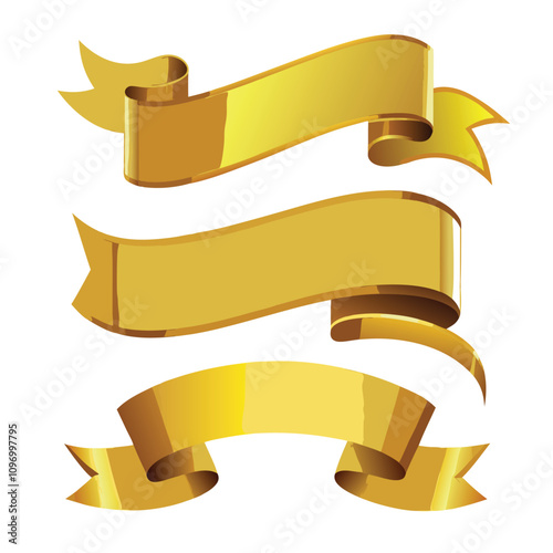 gold ribbon set