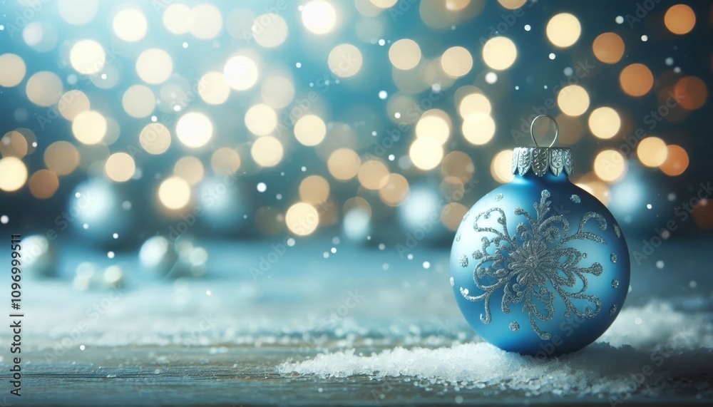 Blue Christmas Ornament - Decorated Christmas Bauble Background with Space for Copy - Christmas Ornament with Christmas Tree - Holiday Diffused Bokeh Wallpaper - Snow, Mistletoe and Presents Blue Christmas Ornament - Decorated Christmas Bauble Background with Space for Copy - Christmas Ornament with Christmas Tree - Holiday Diffused Bokeh Wallpaper - Snow, Mistletoe and Presents