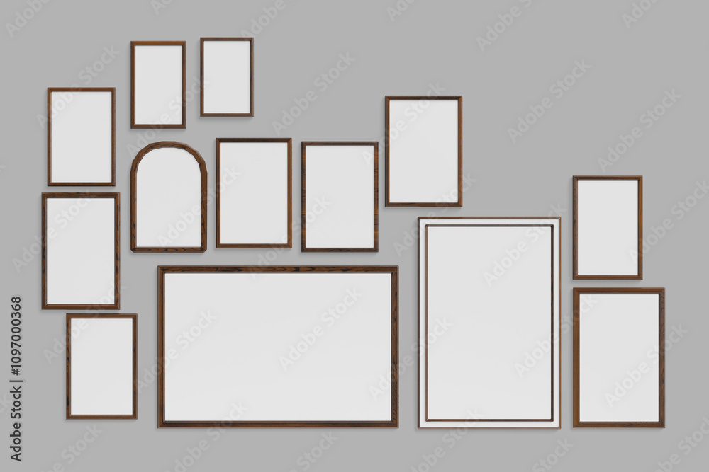 wooden frame 3d illustration for mockup wooden frame 3d illustration for mockup