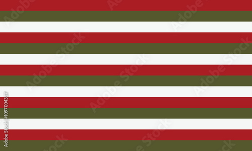 Christmas Seamless Vector Pattern. Contain candy cane stripes in red, green and cream colors. Great for wrapping paper and wallpapers.