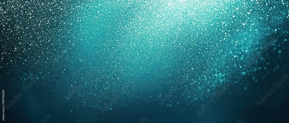 Abstract Teal Glitter Background Shimmering Sparkle Texture