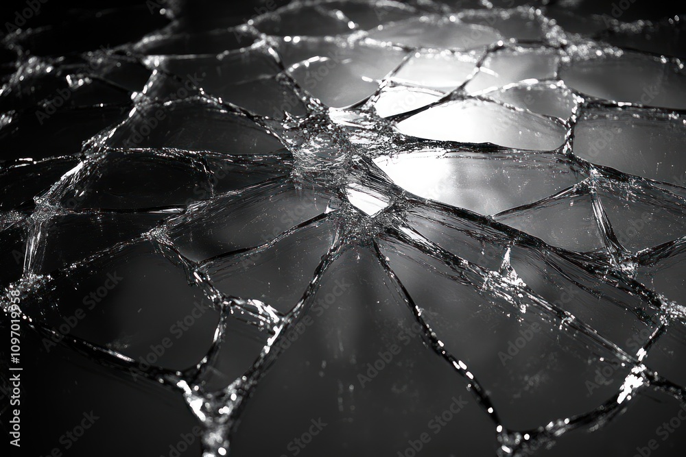 Shattered Glass Abstract Background Design Shattered Glass Abstract Background Design