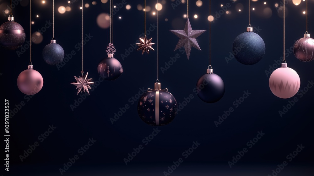 A blue and pink Christmas tree with many ornaments hanging from it. The ornaments are mostly blue and pink, with some white and gold ones. The tree is decorated with a variety of ornaments
A blue and pink Christmas tree with many ornaments hanging from it. The ornaments are mostly blue and pink, with some white and gold ones. The tree is decorated with a variety of ornaments