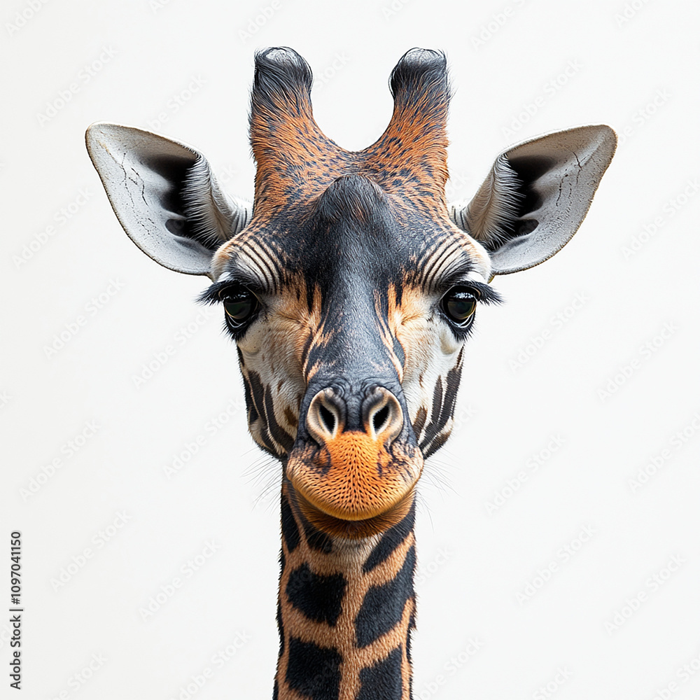 Fototapeta premium giraffe in zoo