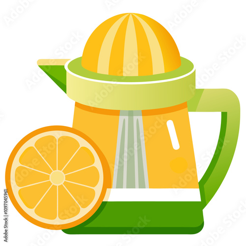 citrus juicer clipart cartoon Illustration drawing