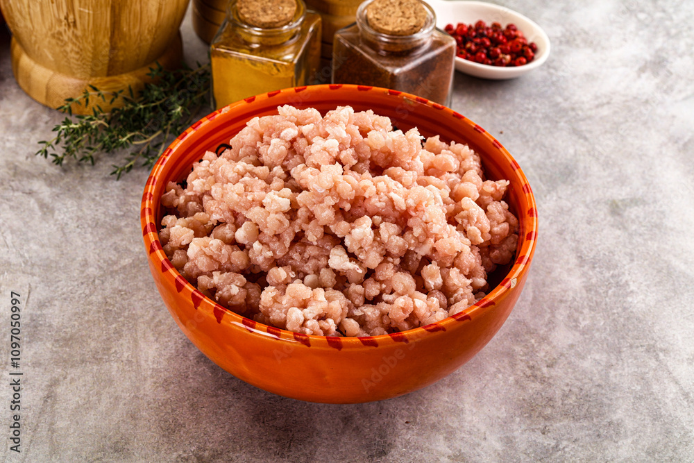 Homemade Raw pork minced meat Homemade Raw pork minced meat