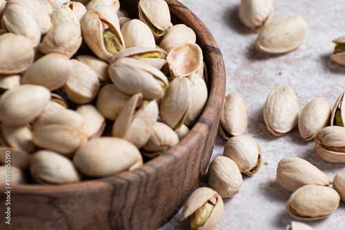 pistachio nuts close up