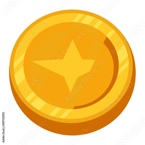 coin gold money clipart cartoon Illustration drawing