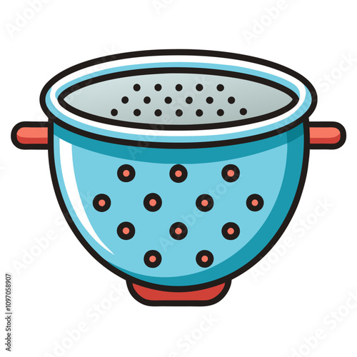colander clipart cartoon Illustration drawing