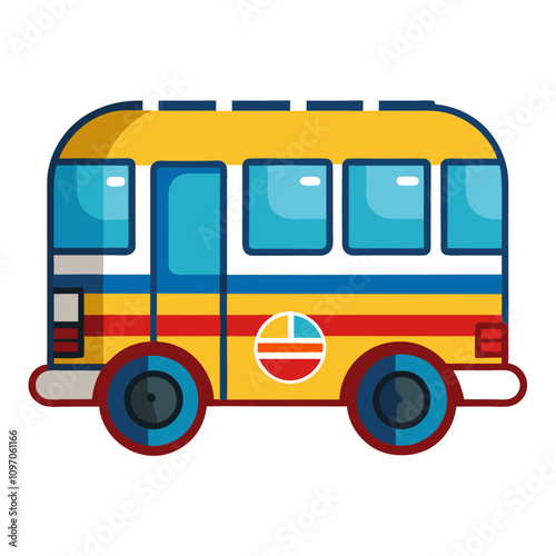 Colombia chiva- clipart cartoon Illustration drawing