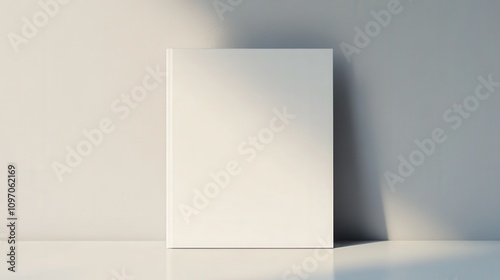 Wallpaper Mural Preview designs with mockup templates. Minimalistic Blank Book on Clean Surface with Soft Shadow, Perfect for Artistic Photography Torontodigital.ca