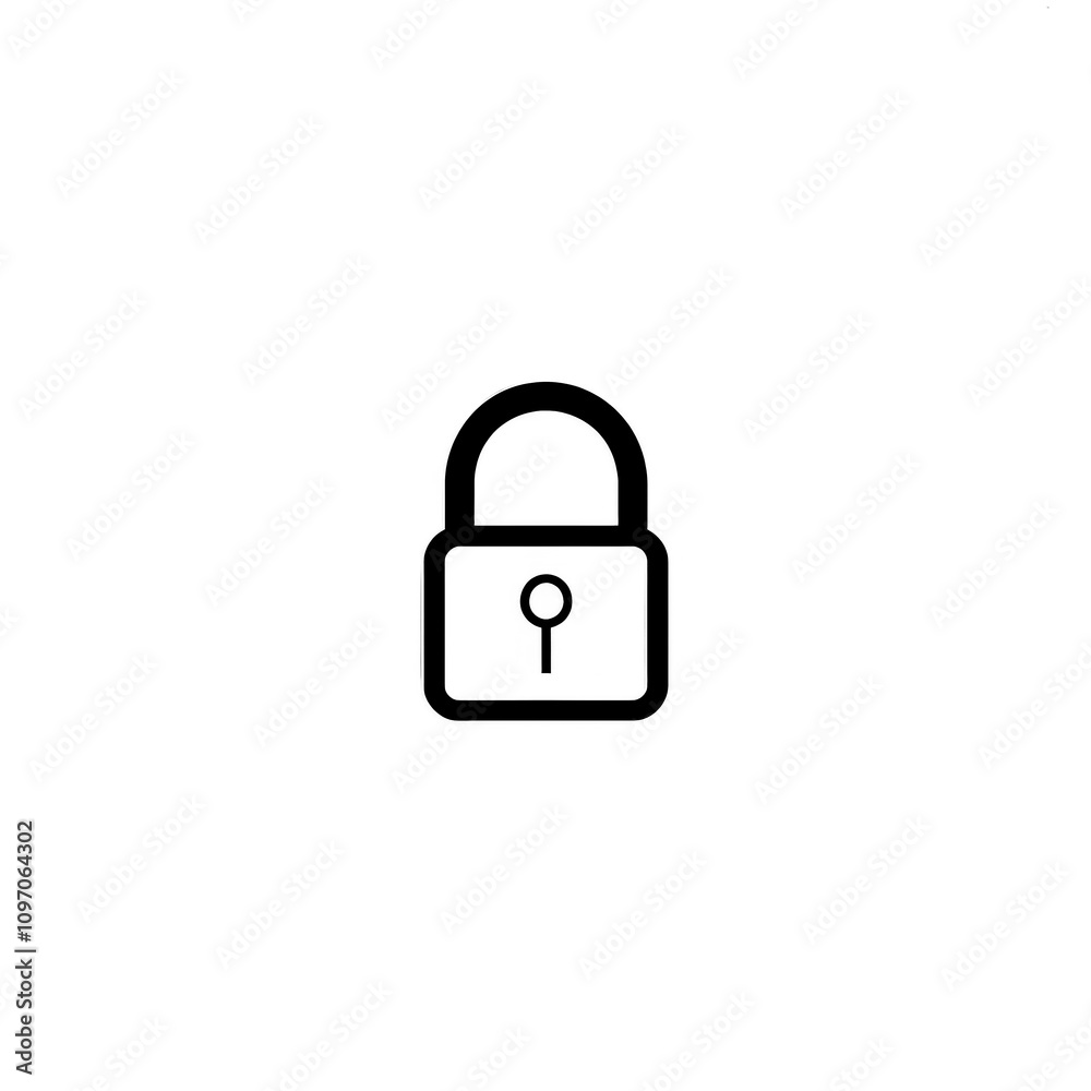Lock Icon Minimal, Simple Logo Lock Lock Icon Minimal, Simple Logo Lock