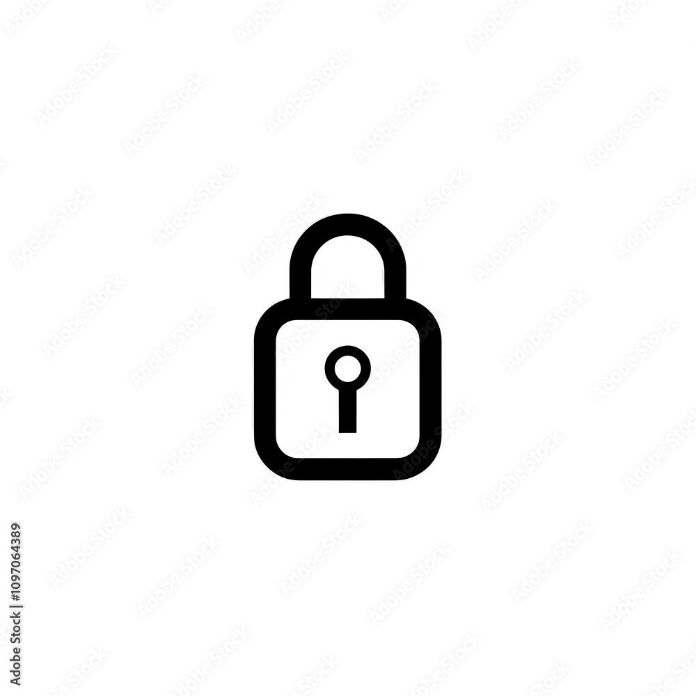 Lock Icon Minimal, Simple Logo Lock Lock Icon Minimal, Simple Logo Lock