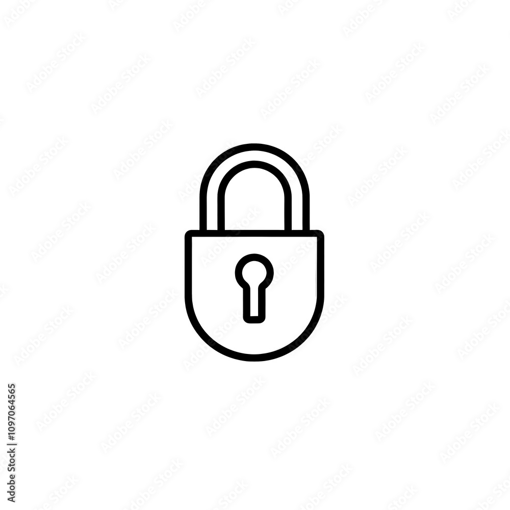 Lock Icon Minimal, Simple Logo Lock Lock Icon Minimal, Simple Logo Lock