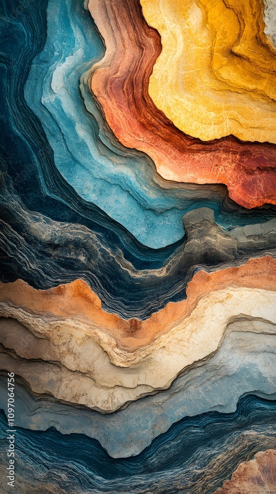 Abstract geological patterns in rich colors and textures. Abstract geological patterns in rich colors and textures.