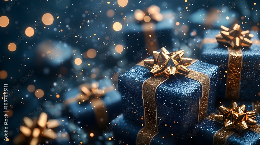 Holiday Gifts in Blue and Gold Elegance Holiday Gifts in Blue and Gold Elegance