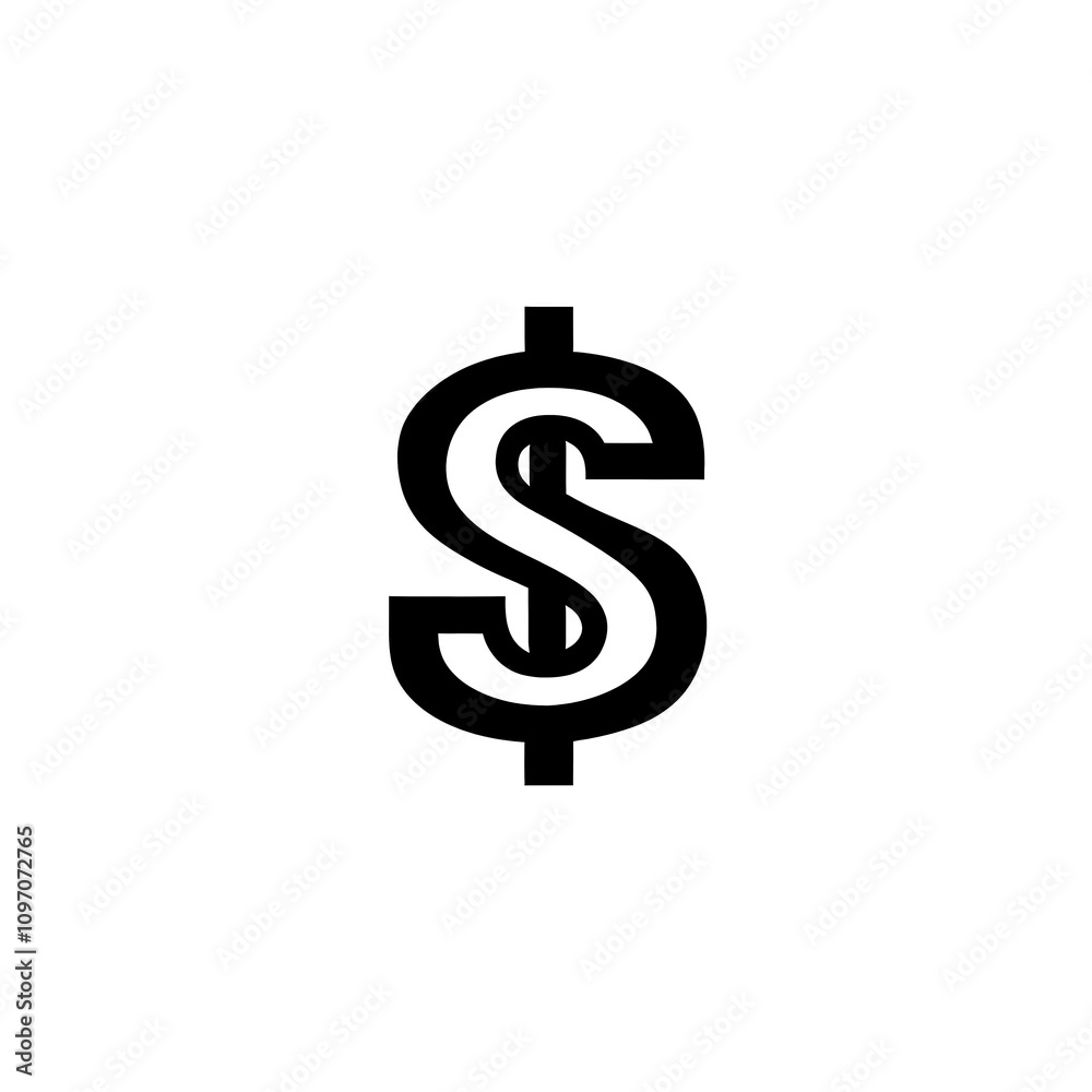 Money Icon, Minimal Simple Logo Money Icon, Minimal Simple Logo