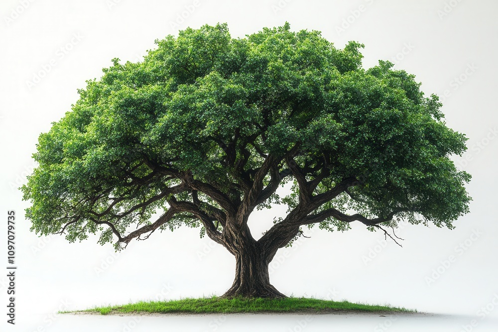 majestic pecan tree stands tall, its intricate branches and lush green leaves isolated against a crisp white background, showcasing the beauty of nature in minimalist style majestic pecan tree stands tall, its intricate branches and lush green leaves isolated against a crisp white background, showcasing the beauty of nature in minimalist style