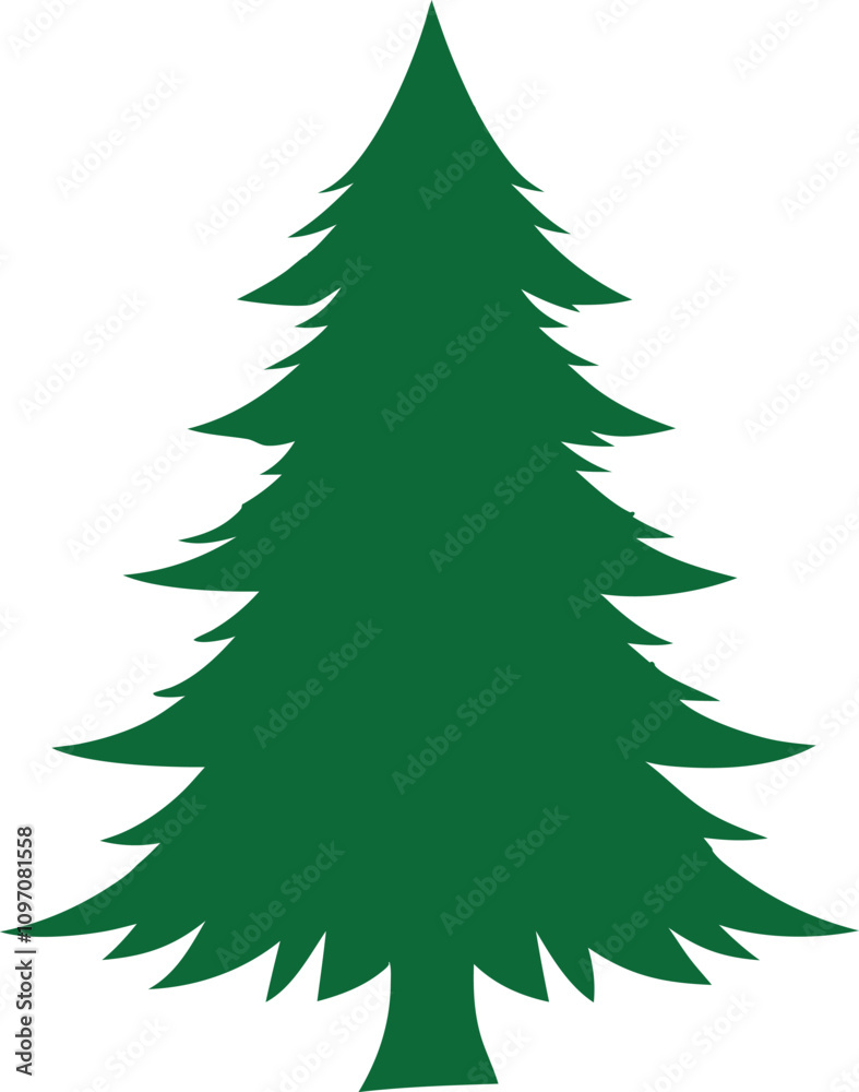 Christmas tree vector art illustration Christmas tree vector art illustration